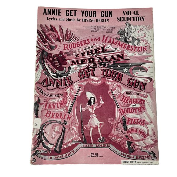 Annie Get Your Gun Vocal Selection Sheet Music Anthology Vintage 1965 Berlin u - Picture 1 of 5